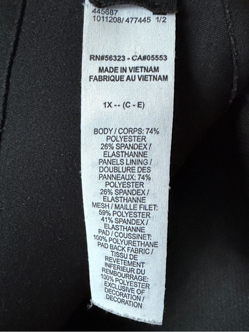 Nike Alate Minimalist Dri-FIT Padded Sports Bra Black Size 1X (Fits C-E) - Picture 6 of 9